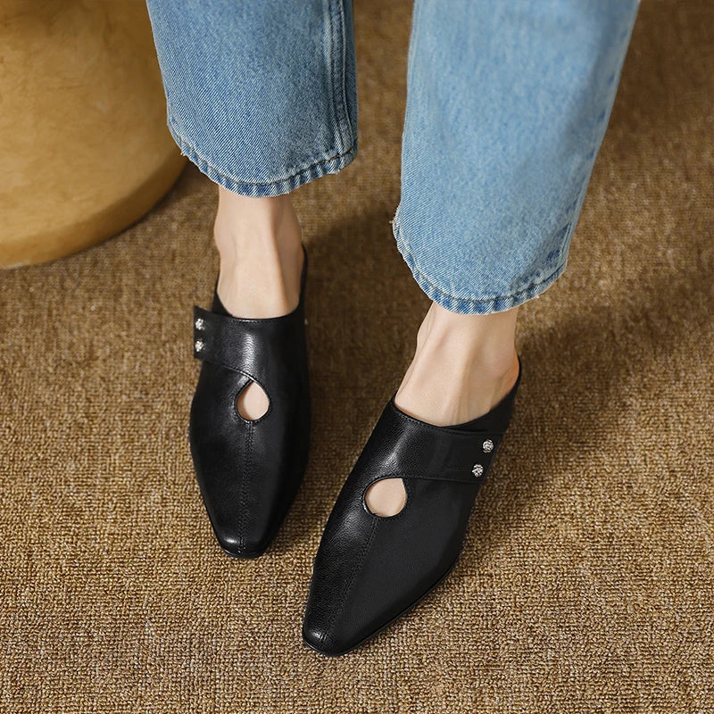Mule in Vera Pelle Agnit