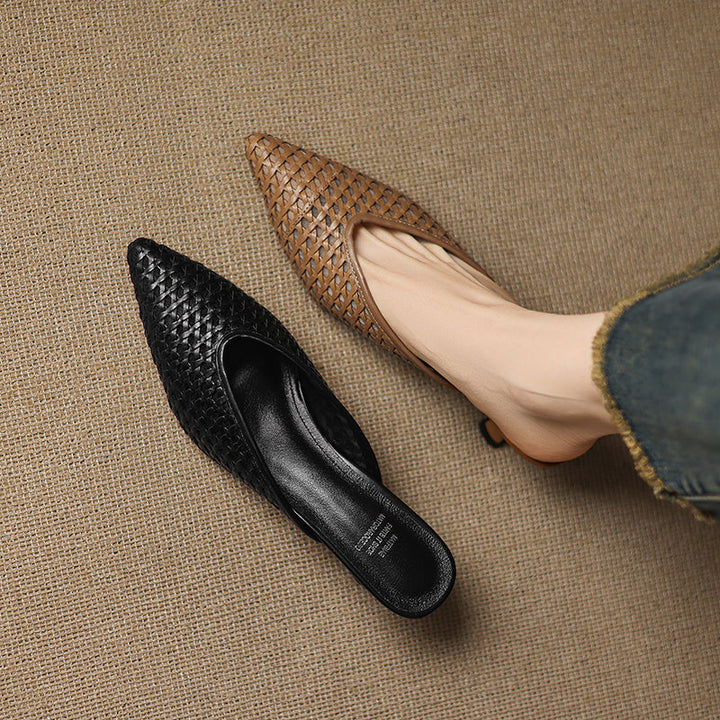 Mule in Vera Pelle Olivia