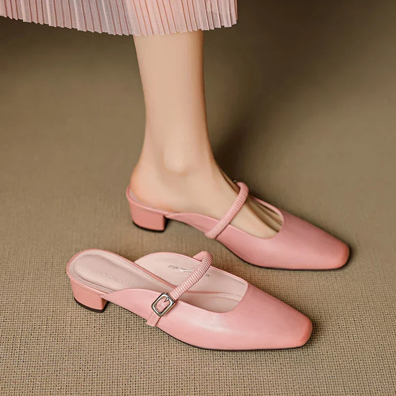 Mule Mary Jane in Vera Pelle Kera