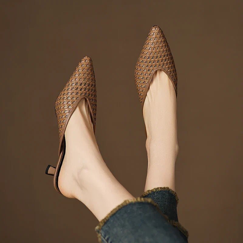 Mule in Vera Pelle Olivia