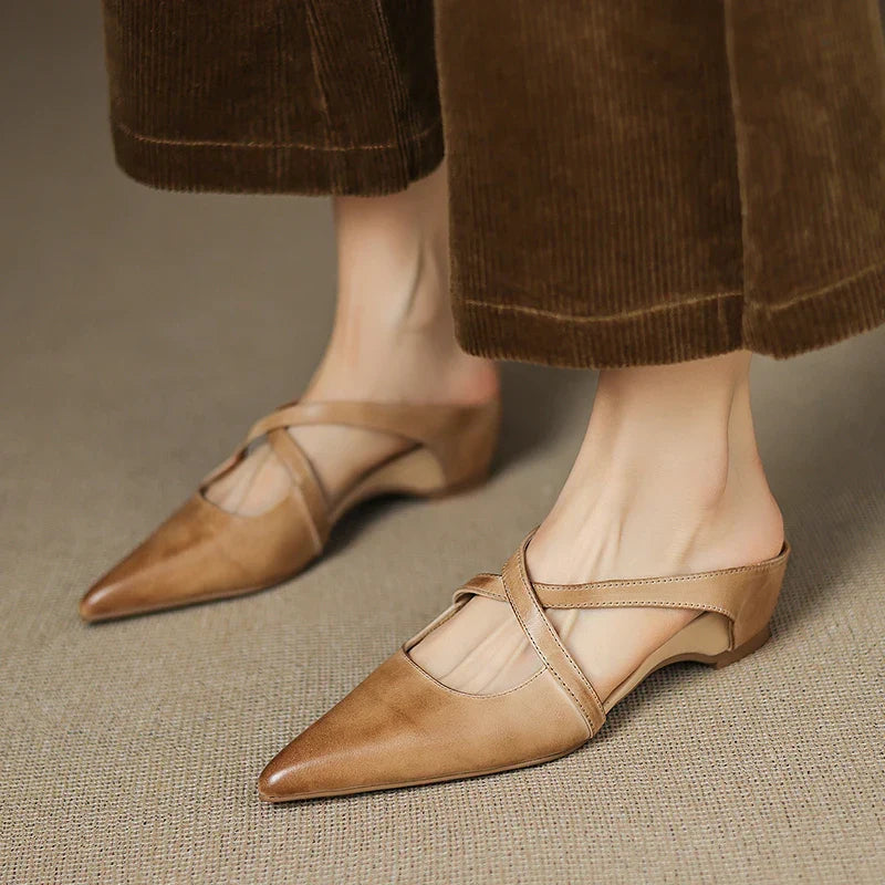 Mule in Vera Pelle Aluna