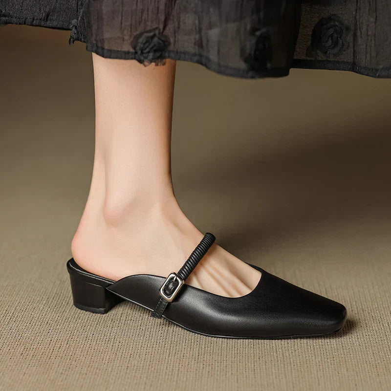 Mule Mary Jane in Vera Pelle Kera
