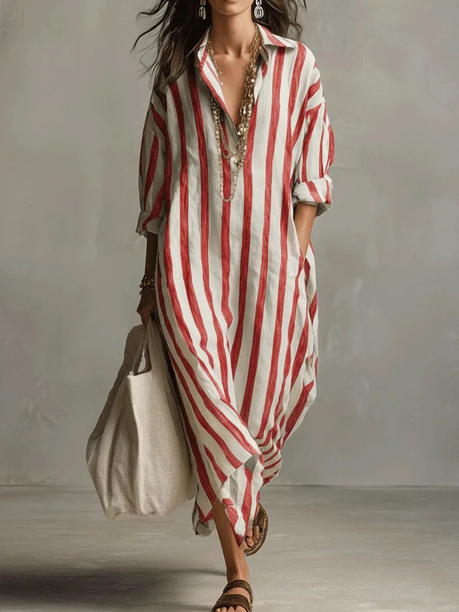Amaris | Abito Camicia Lungo in Lino