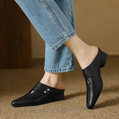 Mule in Vera Pelle Agnit