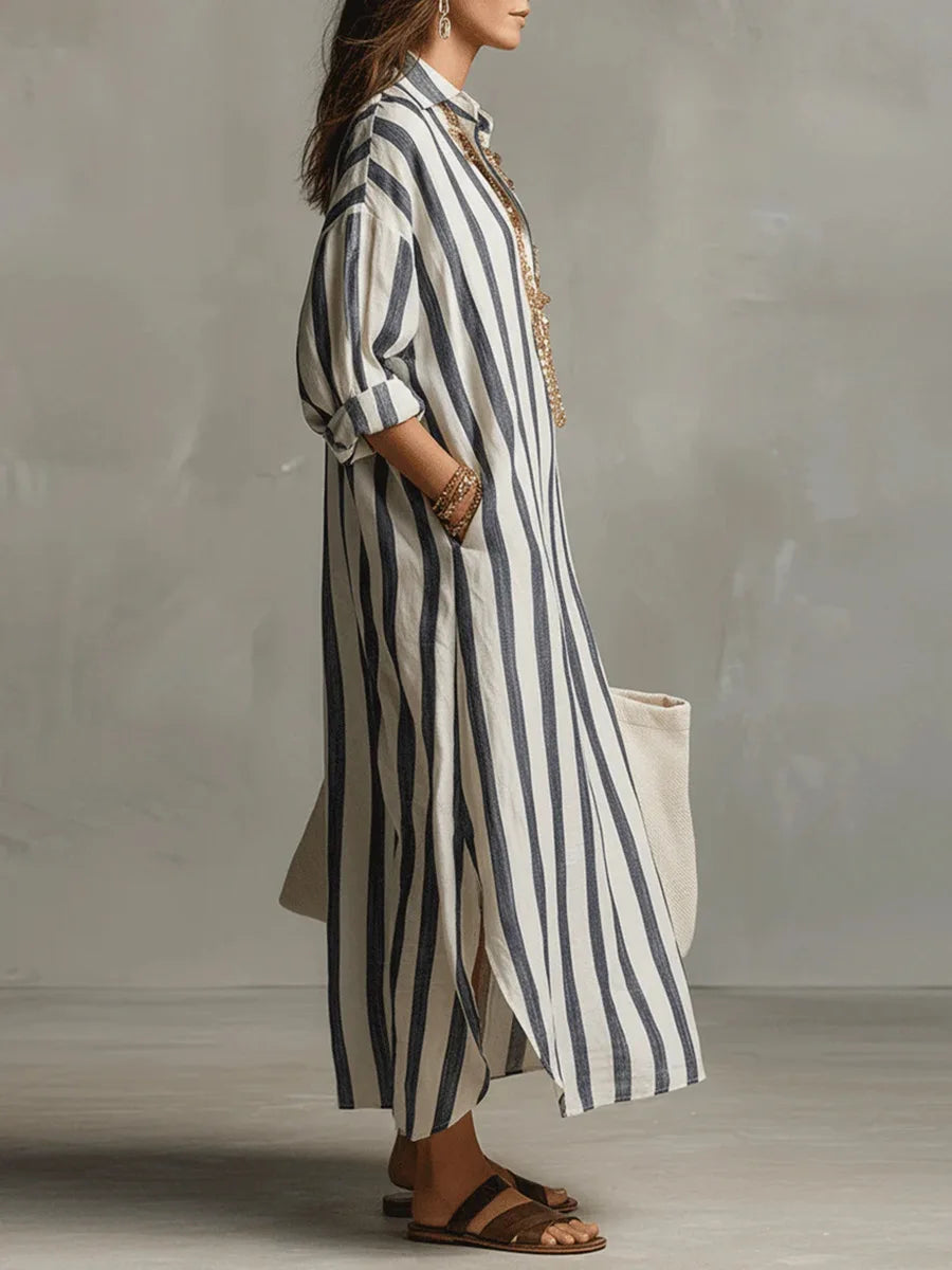 Amaris | Abito Camicia Lungo in Lino