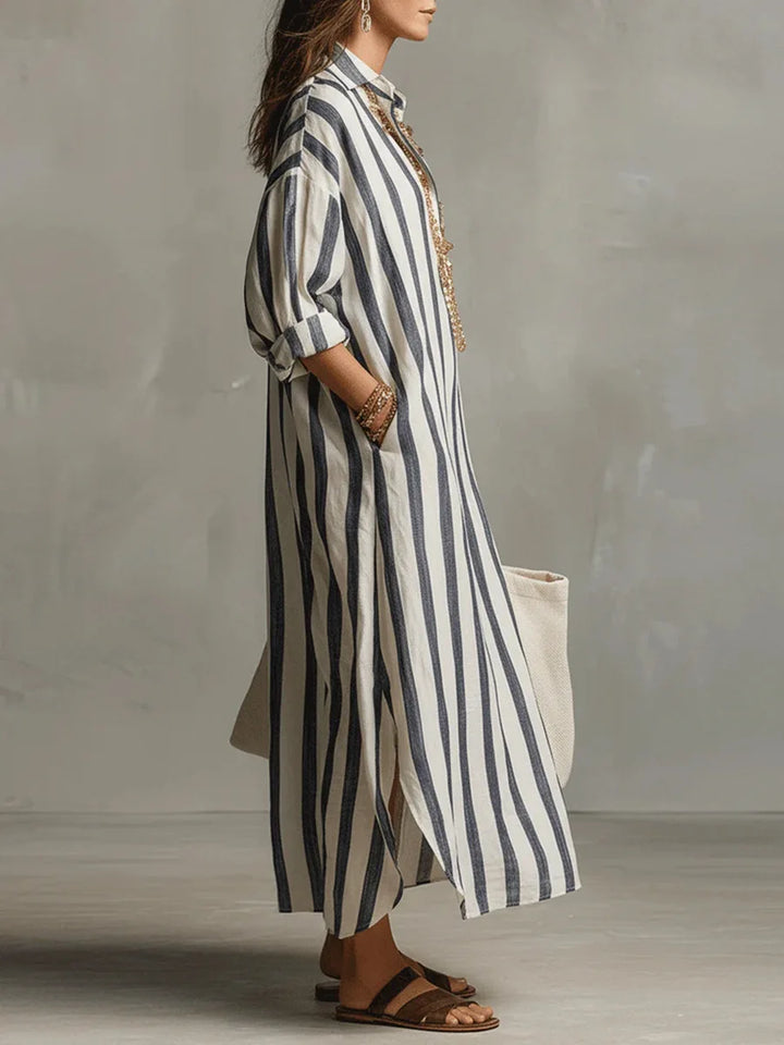 Amaris | Abito Camicia Lungo in Lino
