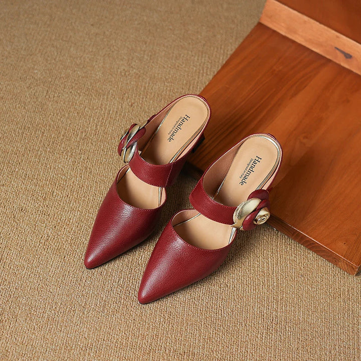 Tacchi in Vera Pelle Garnet