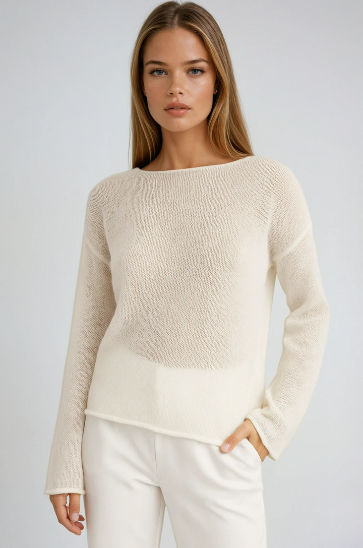 Elodie | Maglione Leggero con Scollatura a Barchetta