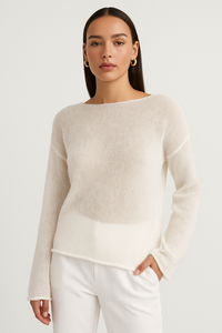 Elodie | Maglione Leggero con Scollatura a Barchetta