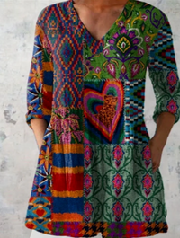 Delphine | Blusa Lunga con Scollo a V