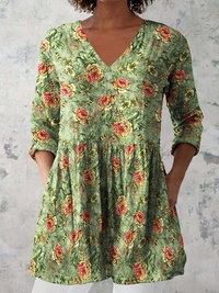 Sara | Blusa Lunga con Scollo a V