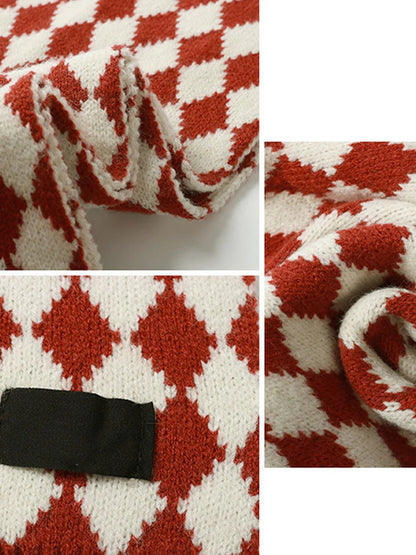 Scarf di Natale Retro Rosso