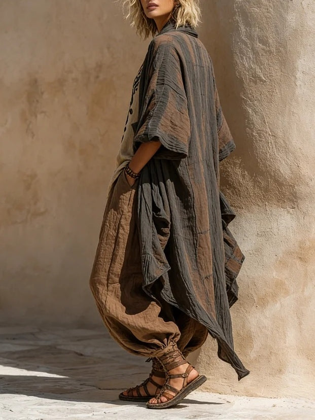 Set di Stampe Artistiche Nomadi Bohemien in Tre Pezzi