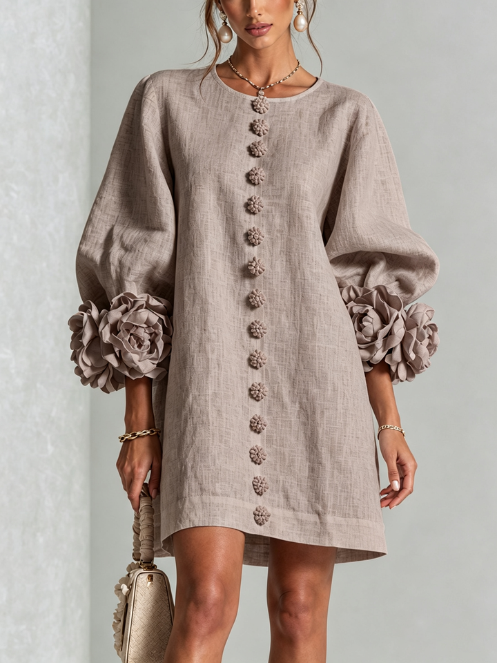 Sadie | Mini Abito con Maniche Floreali