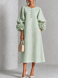 Sienna | Abito Midi con Maniche Floreali