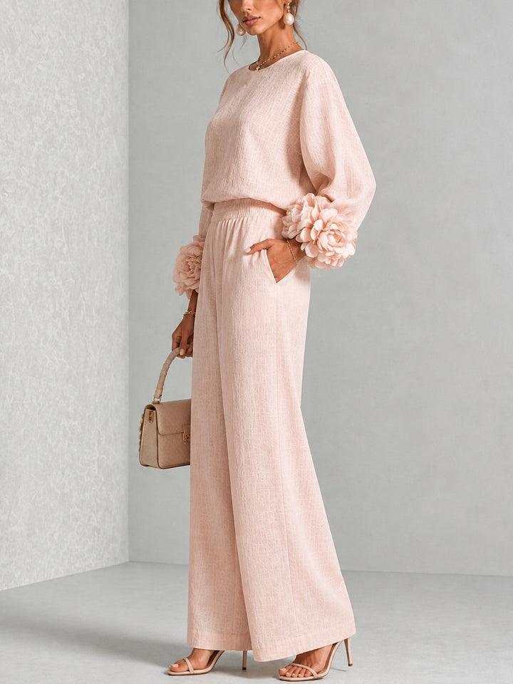 Carys | Set Due Pezzi con Cuffie Floreali