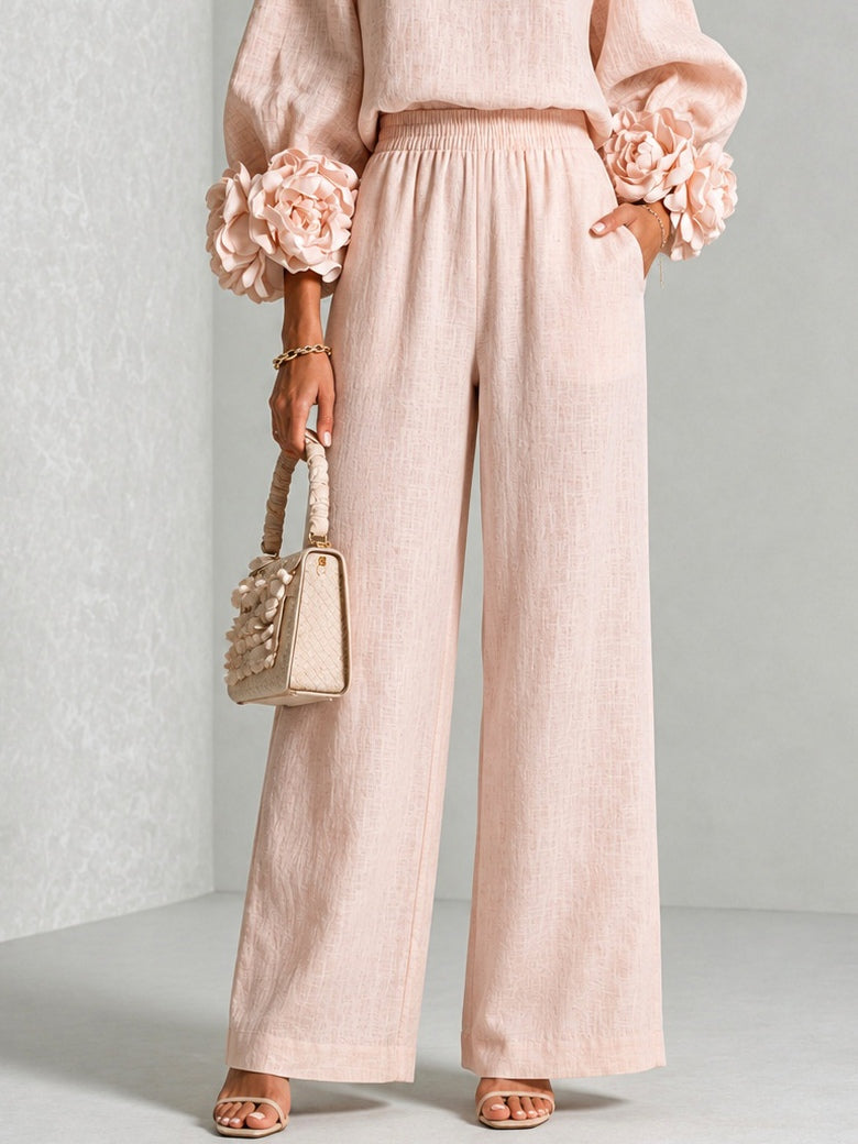 ROSALIE | SET DUE PEZZI CON POLSINI FLOREALI.