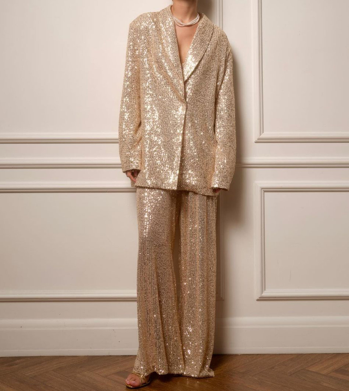Completo Giacca e Pantaloni con Paillettes