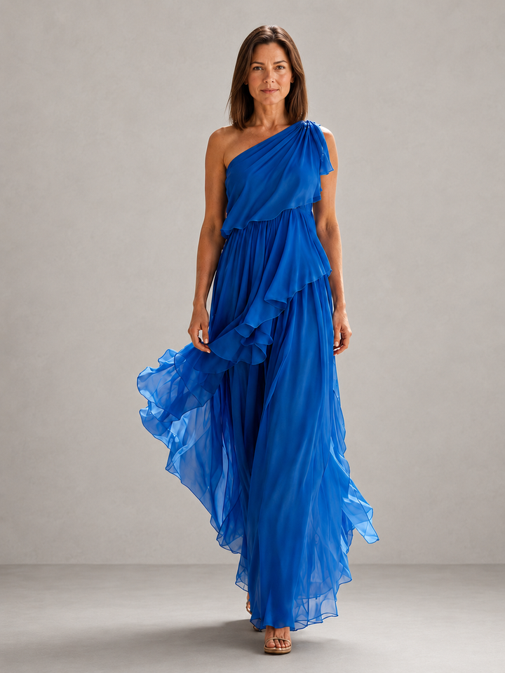 Scarlett | Maxi con Spallina Unica e Volant