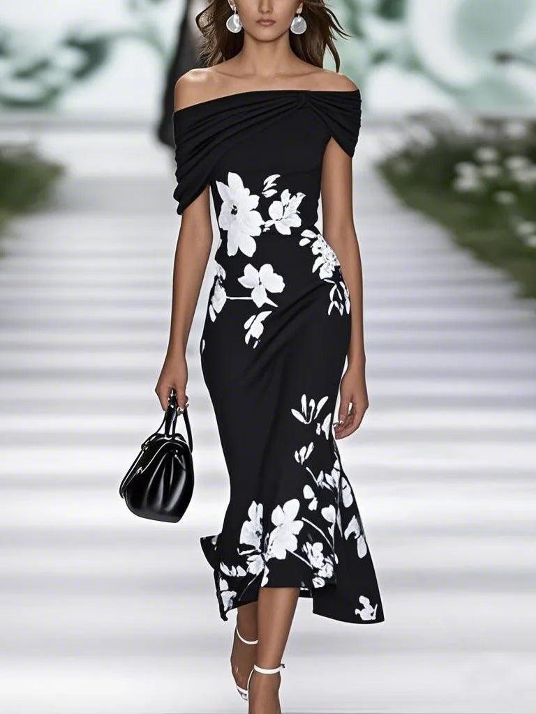Abiti Eleganti Stampati Floreali Primavera Estate