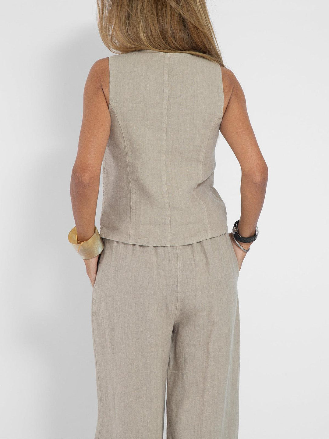 Completo Leisure in Cotone con Gilet e Pantaloni