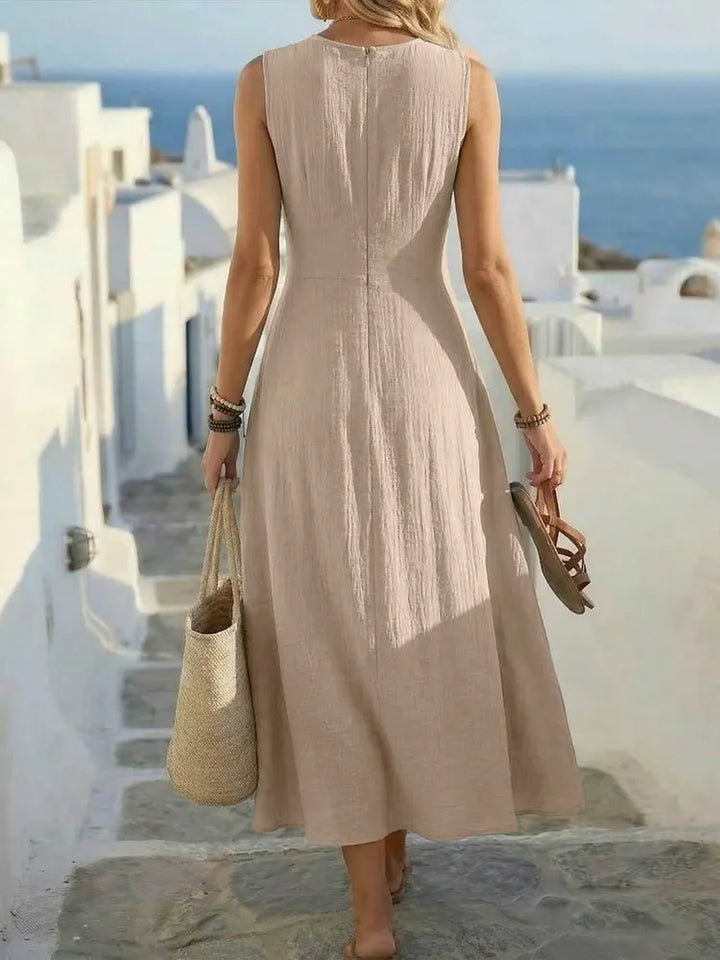 Sage | Abito Boho A-Line Senza Maniche