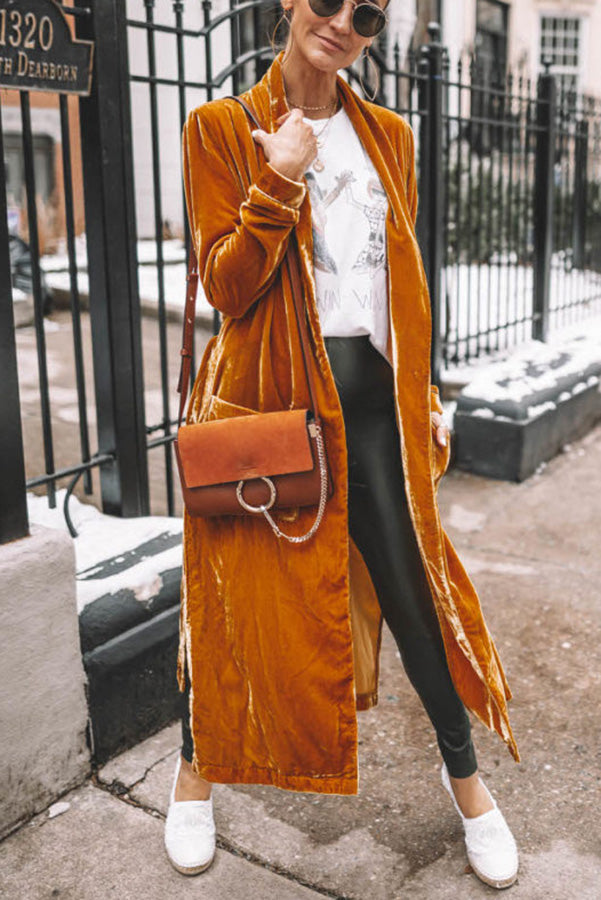 Cappotto Kimono in Velluto