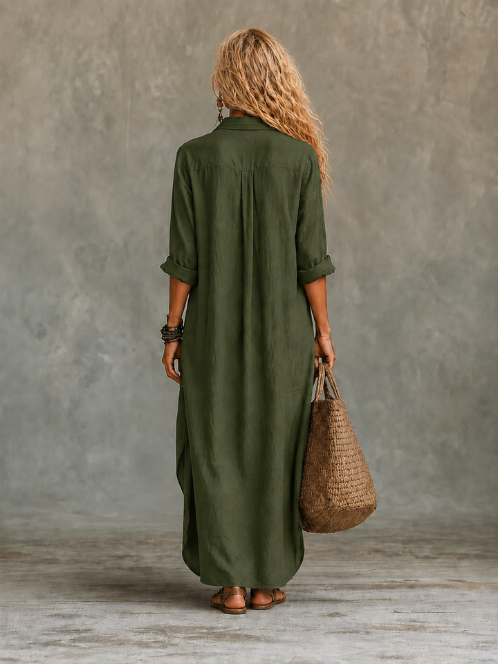 Vivienne | Abito Maxi Button-Down per Donne