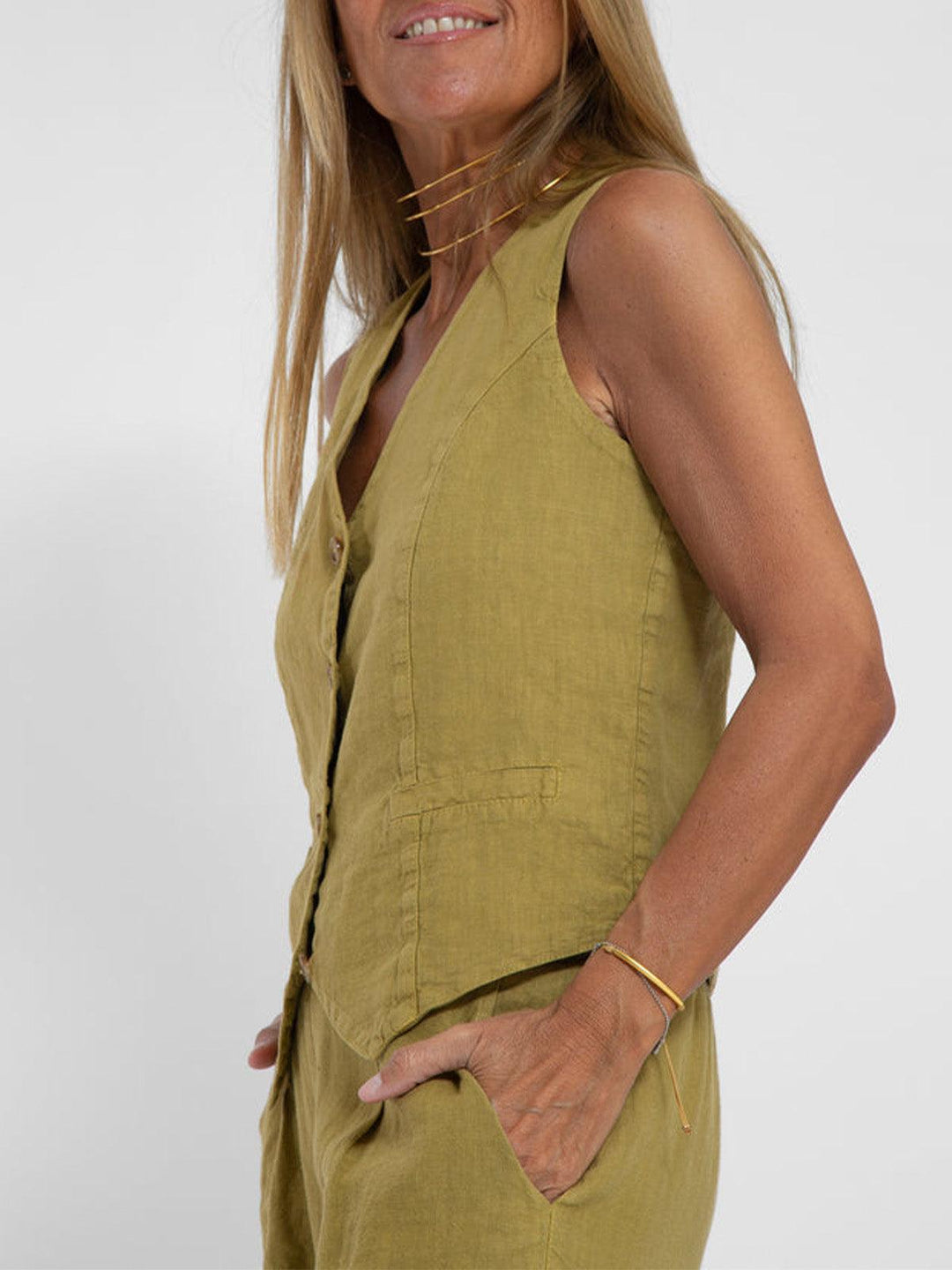 Completo Leisure in Cotone con Gilet e Pantaloni
