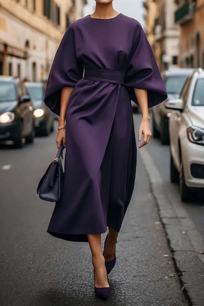 Abito Elegante a Colore Solido