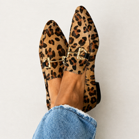 Gia | Eleganti loafers con stampa leopardata
