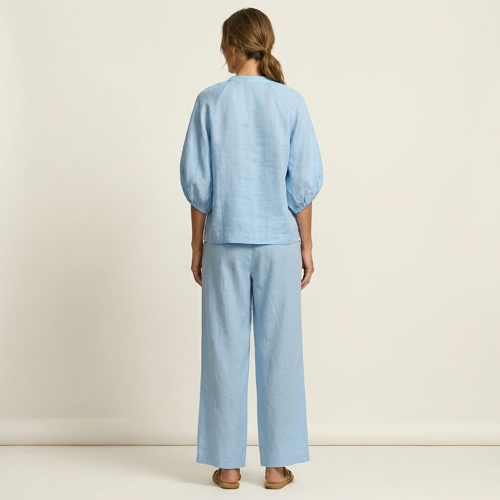 Marlowe | Set con Maniche a Puff e Zip Frontale