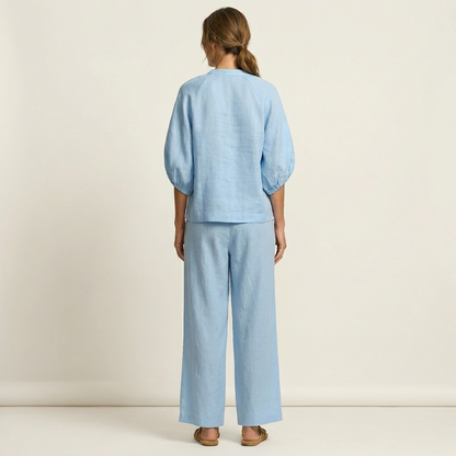 Marlowe | Set con Maniche a Puff e Zip Frontale