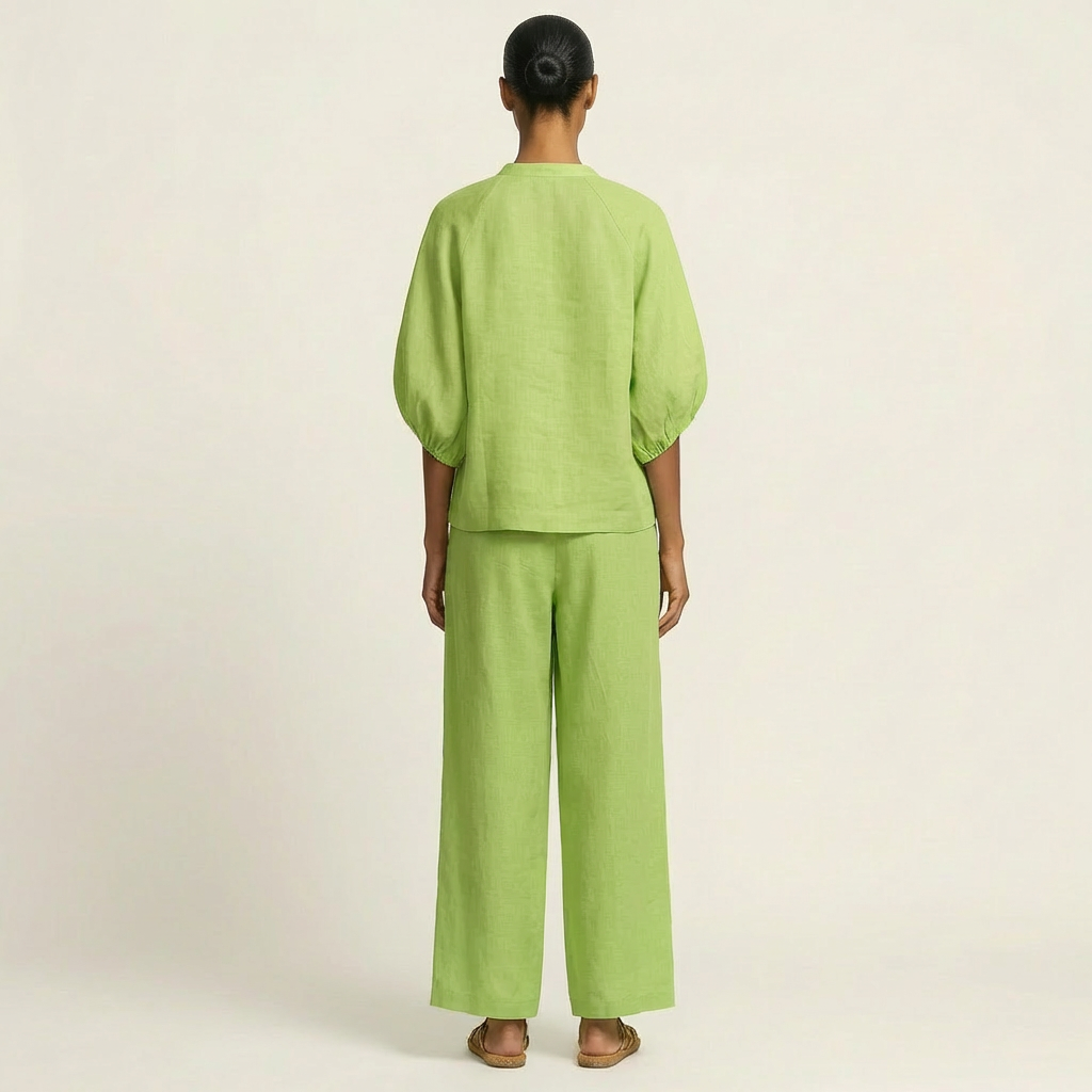 Marlowe | Set con Maniche a Puff e Zip Frontale
