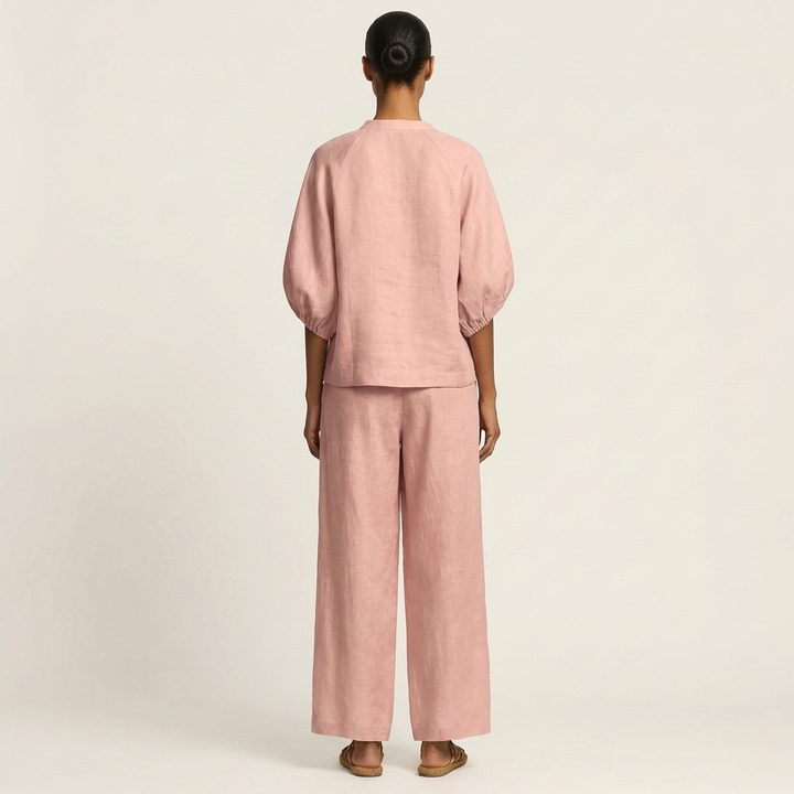 Marlowe | Set con Maniche a Puff e Zip Frontale