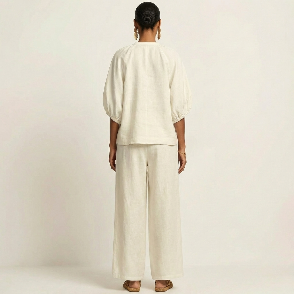 Marlowe | Set con Maniche a Puff e Zip Frontale