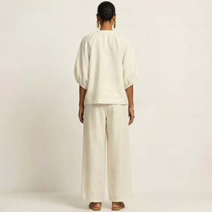 Marlowe | Set con Maniche a Puff e Zip Frontale