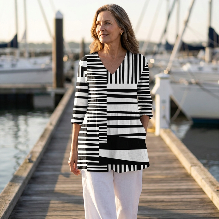 Sophie | Blusa Lunga con Scollatura a V