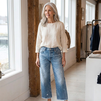 Aberjean | Jeans dritti cropped retro
