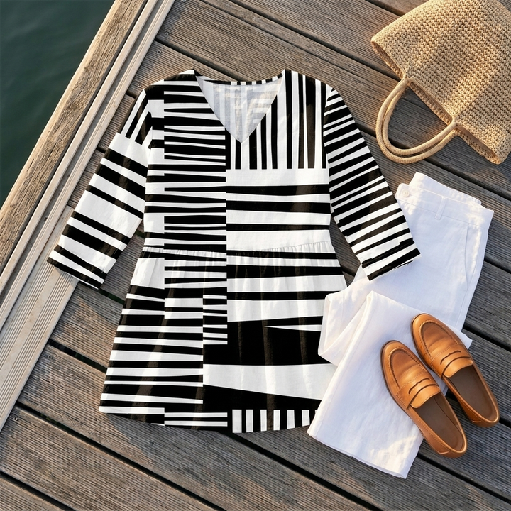 Sophie | Blusa Lunga con Scollatura a V
