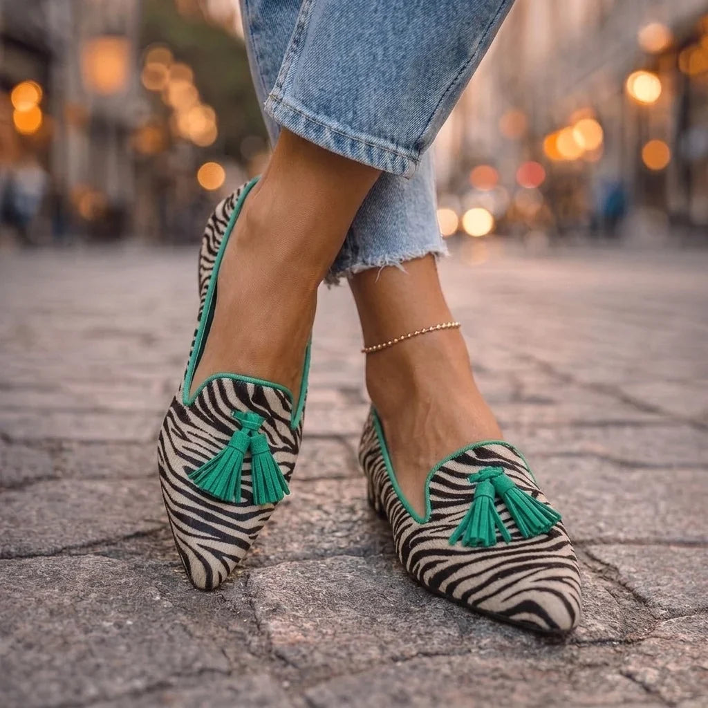 Livia Ballerine a Punta con Stampa Leopardo