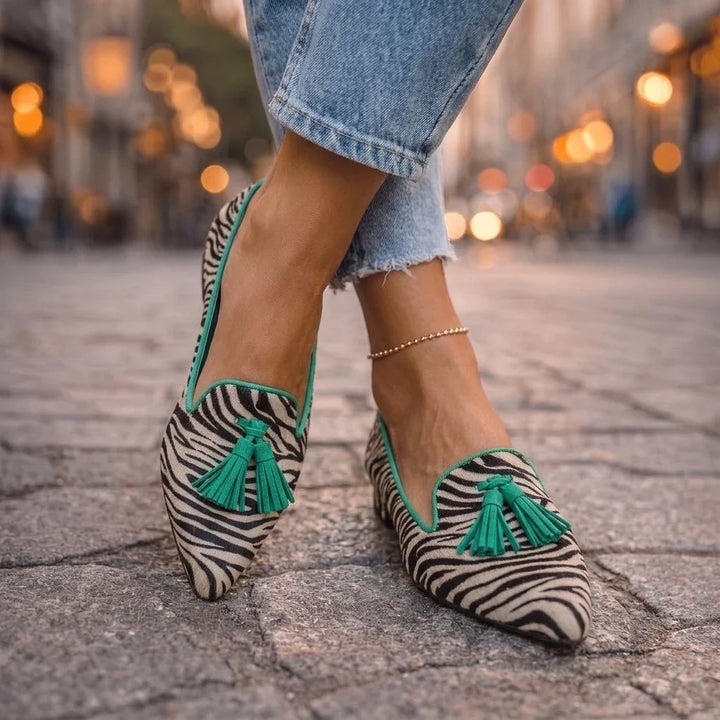 Livia Ballerine a Punta con Stampa Leopardo