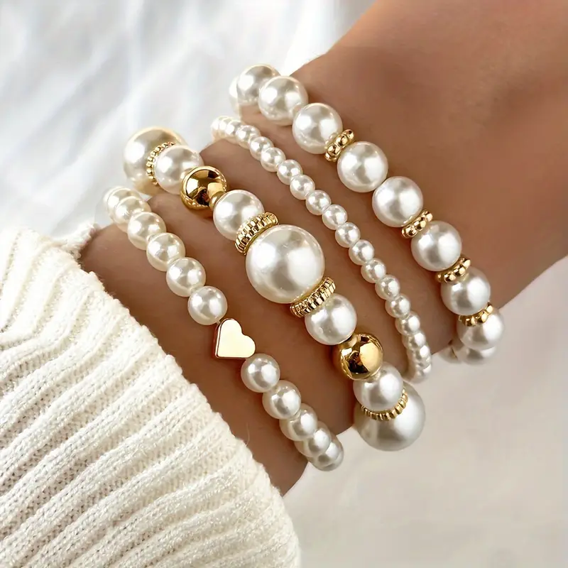 Set di Braccialetti in Perle Senza Tempo