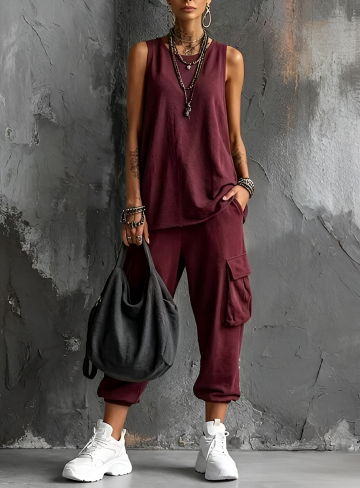 Valentina | Set Casual Morbido con Tasche