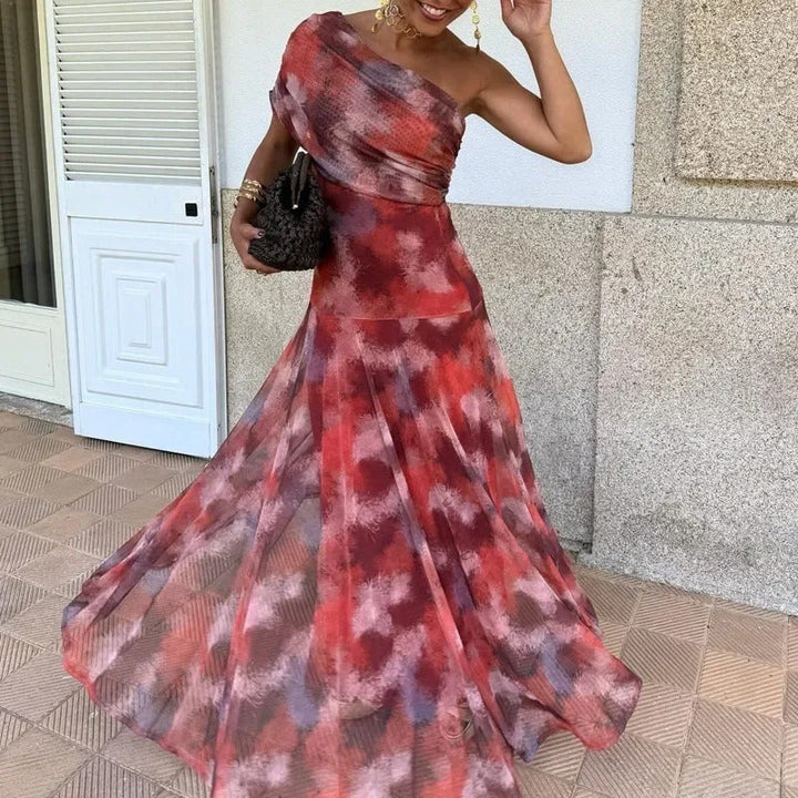 Rocío Vestito Maxi con Spalle Scoperte e Aperture