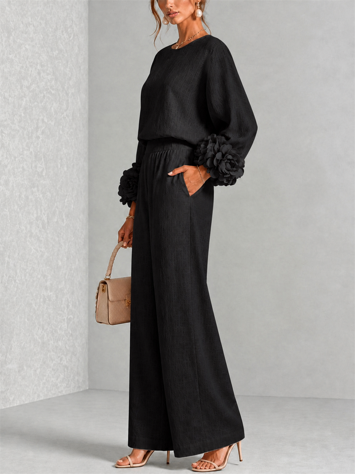 Carys | Set Due Pezzi con Cuffie Floreali