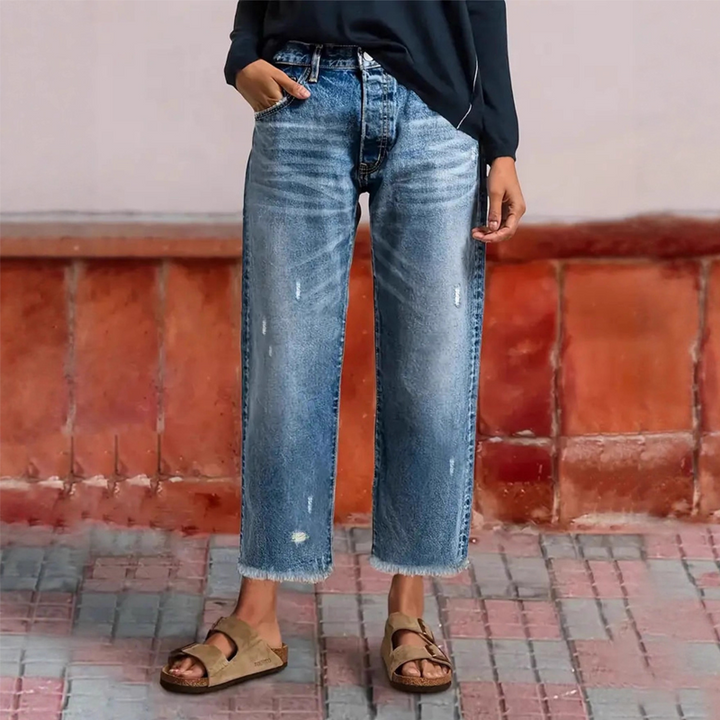 Aberjean | Jeans dritti cropped retro