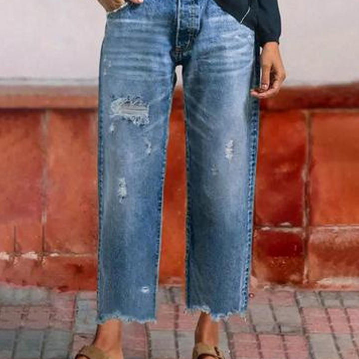 Aberjean | Jeans dritti cropped retro